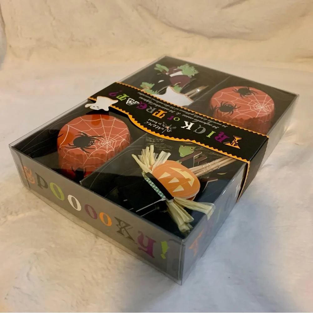 NEW Meri Meri Trick or Treat Halloween Cupcake Decorating Kit - Make 24 Cupcakes